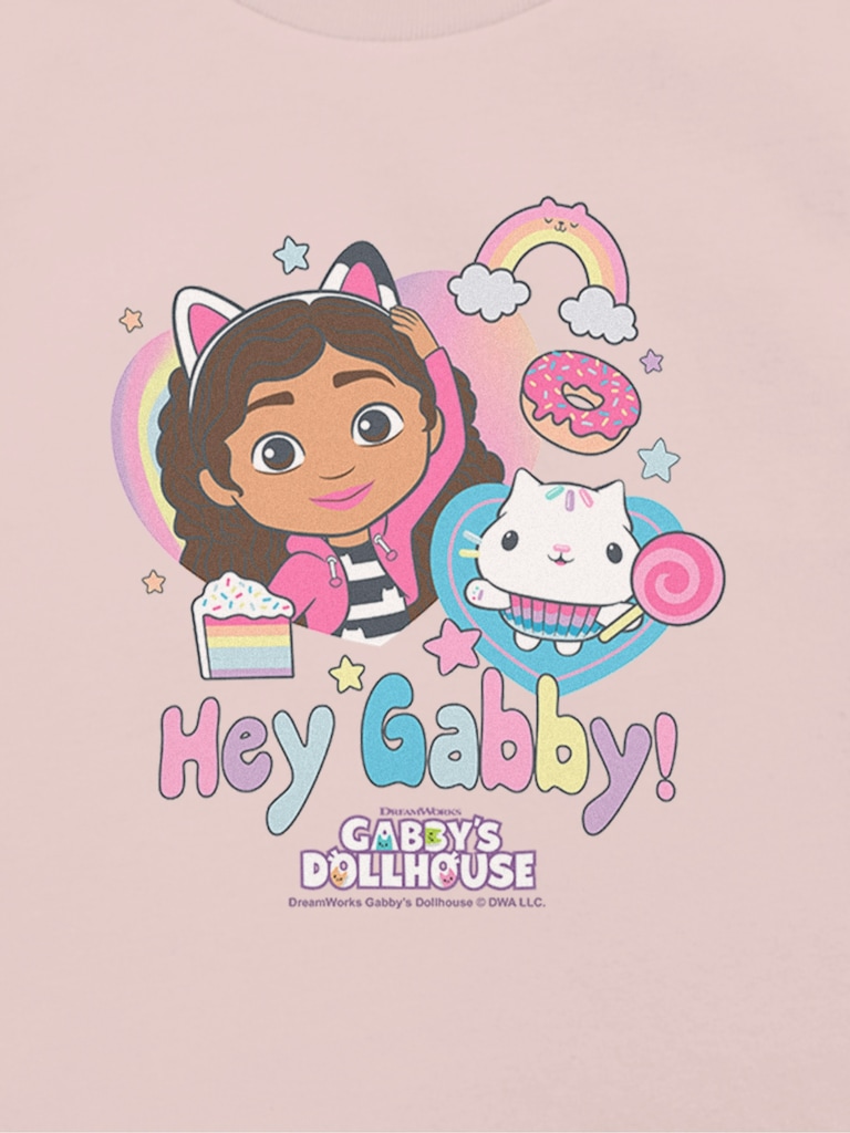 Toddler Gabbys Dollhouse Hey Gabby Graphic T-Shirt