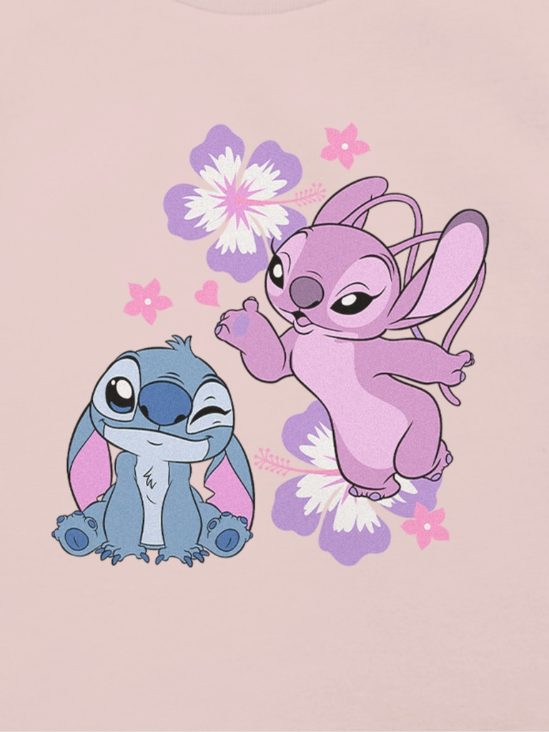 Toddler Disney Angel and Stitch Graphic T-Shirt