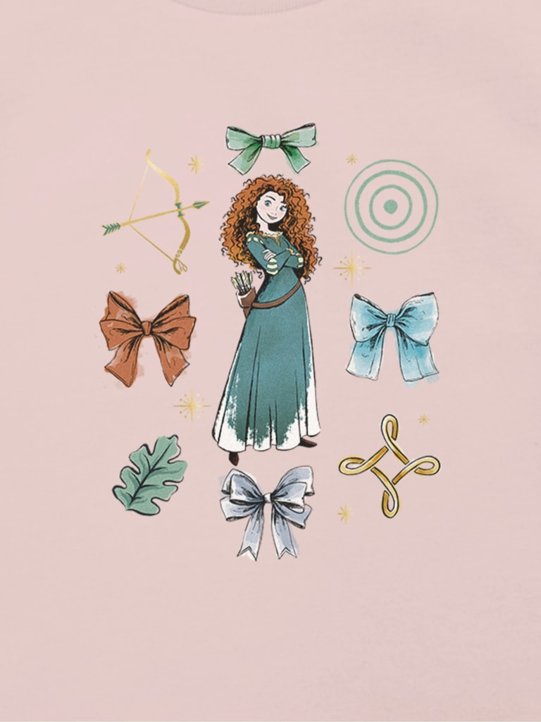 Toddler Disney Merida Bow Icons Graphic T-Shirt