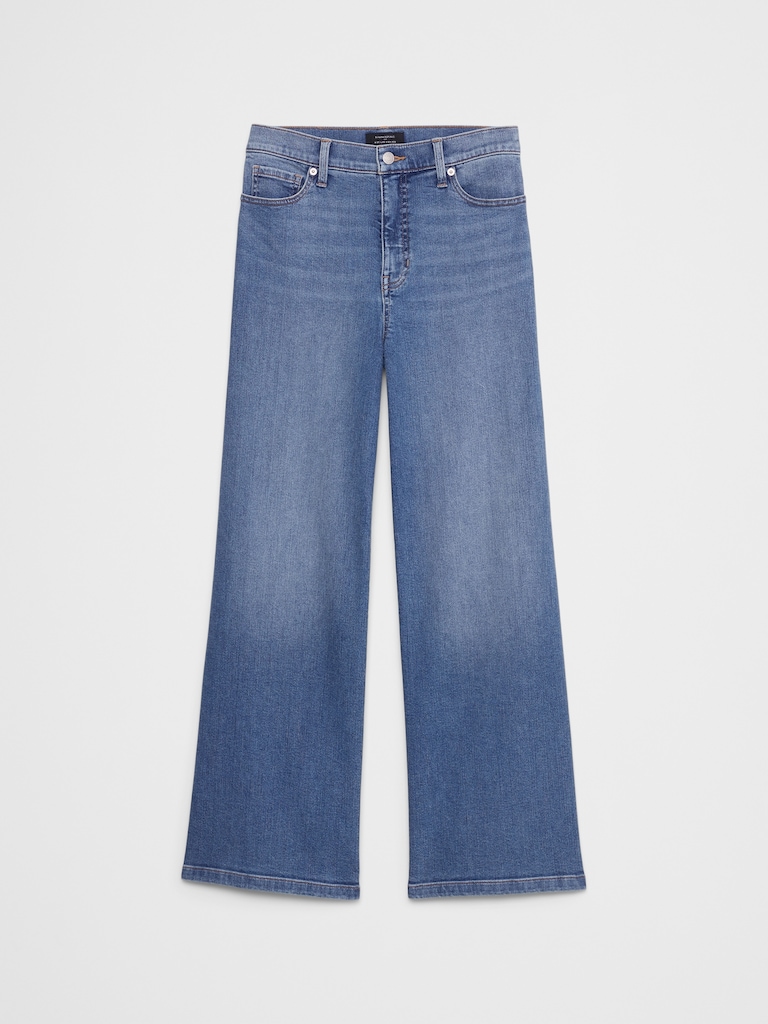 Wide-Leg  High-Rise Jean