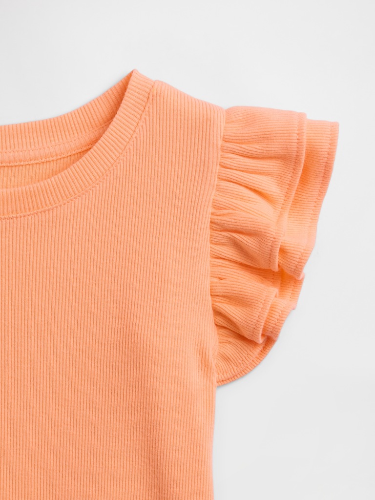 babyGap Ribbed Flutter Sleeve T-Shirt