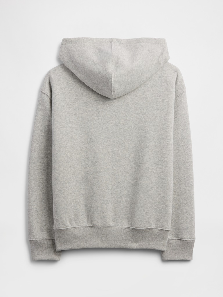 Relaxed Fleece Zip Hoodie