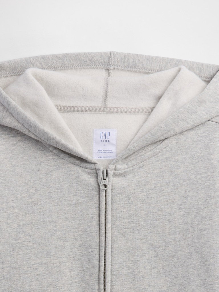 Relaxed Fleece Zip Hoodie