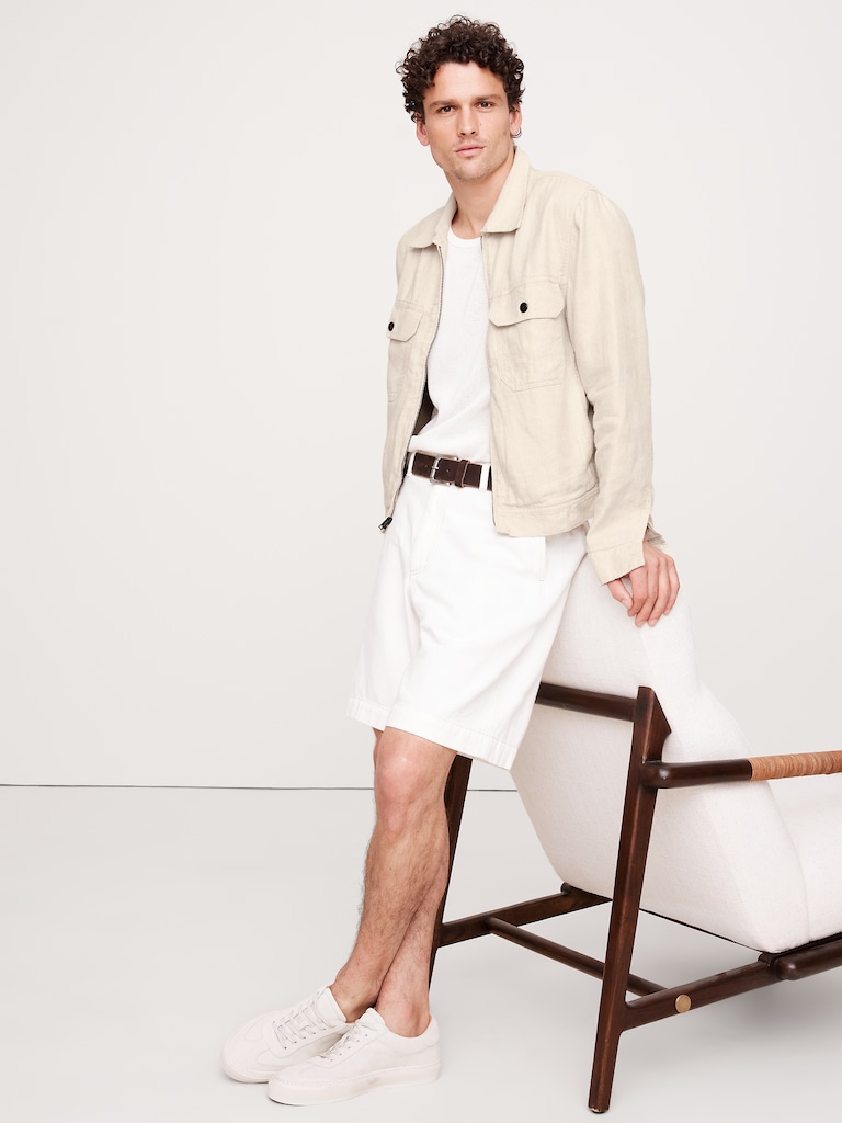 Linen-Cotton Mechanic's  Jacket