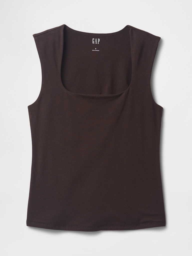 CloseKnit Jersey Square-Neck Top