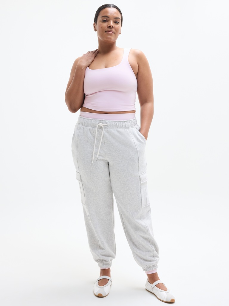 Transcend Square Neck Crop Sports Bra D-DD