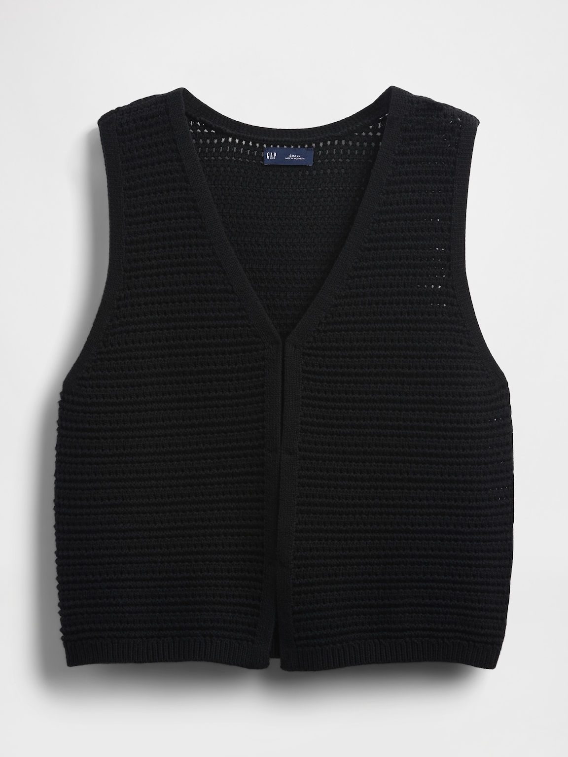 100% Cotton Crochet Hook-Front Vest