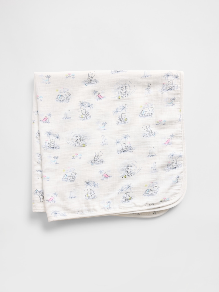 Baby Crinkle Gauze Brannan Bear Blanket