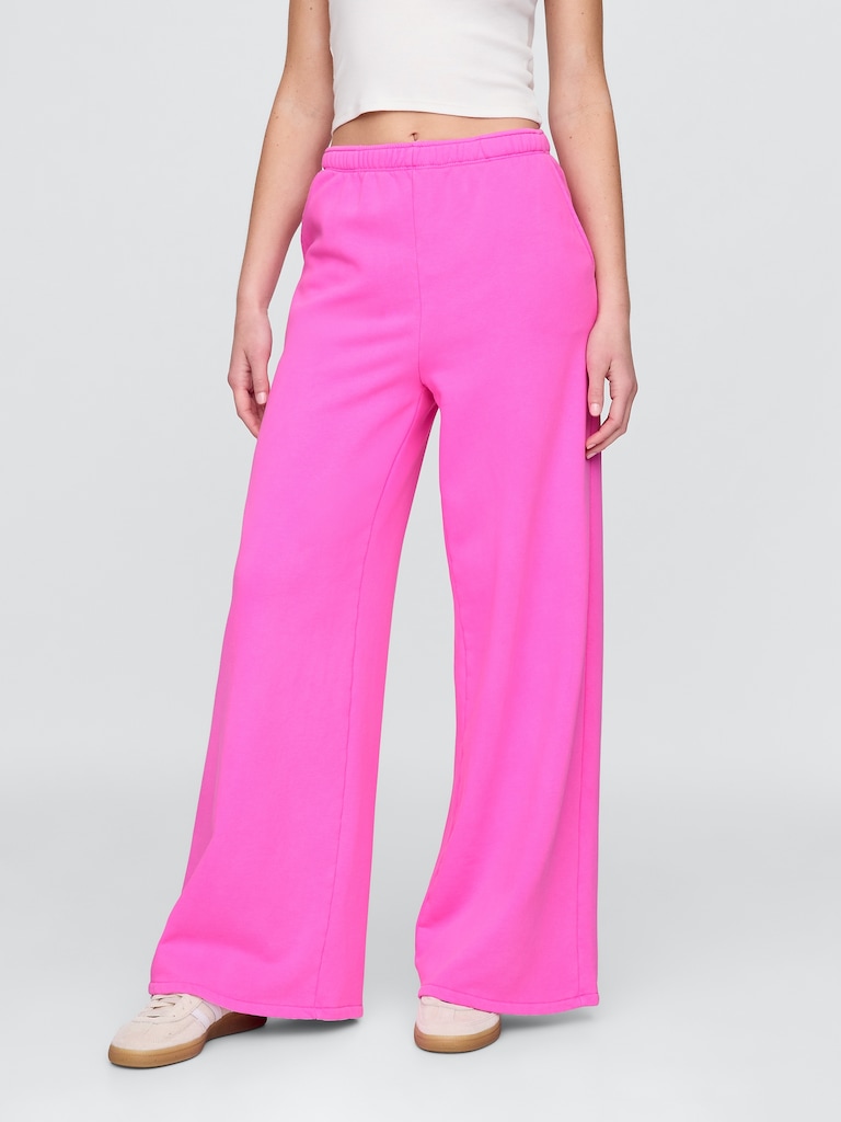VintageSoft Baggy Wide-Leg Sweatpants