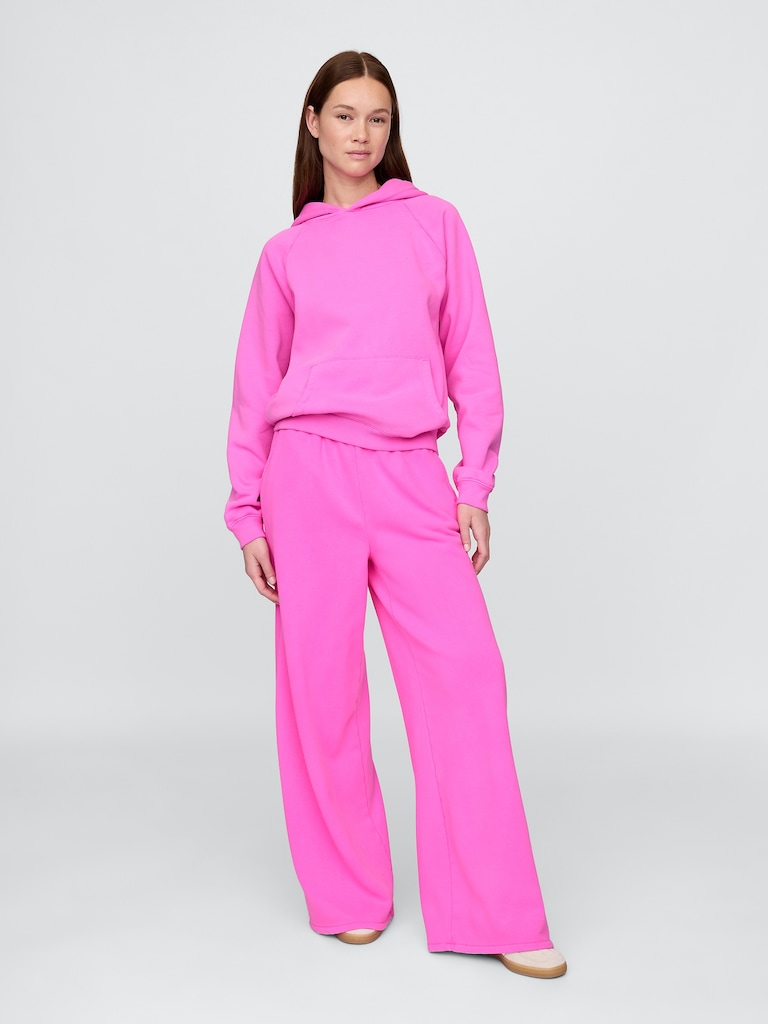 VintageSoft Baggy Wide-Leg Sweatpants