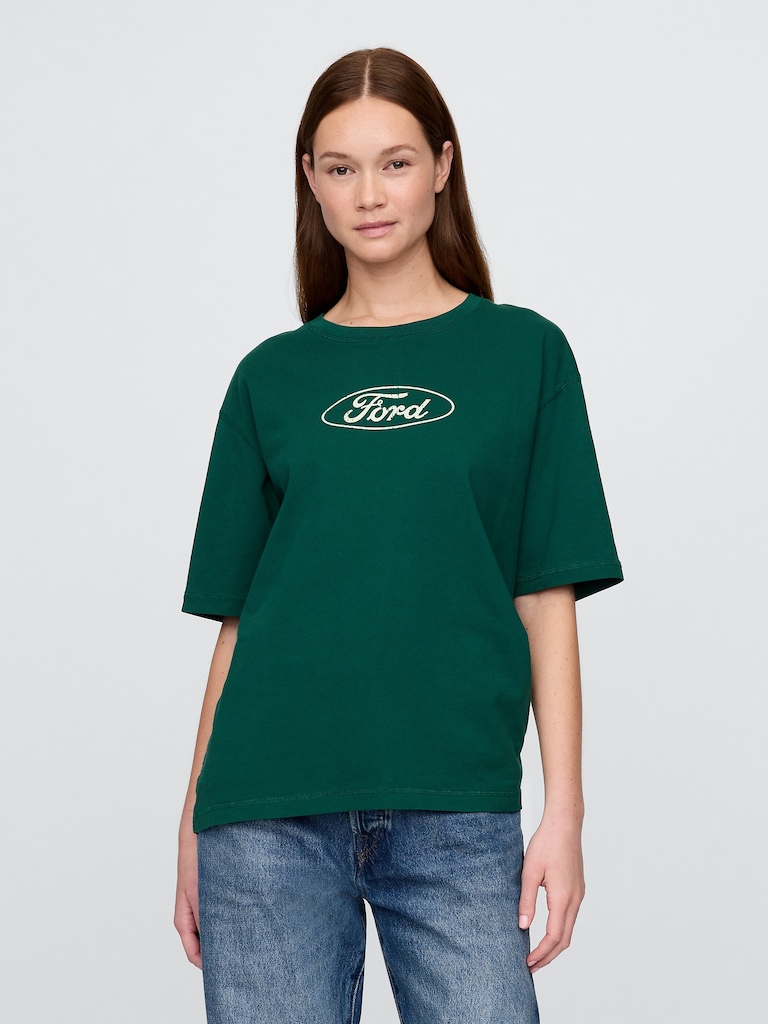 Heavyweight Ford Graphic Crop T-Shirt