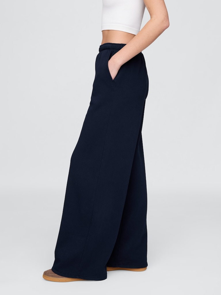 VintageSoft Baggy Wide-Leg Sweatpants