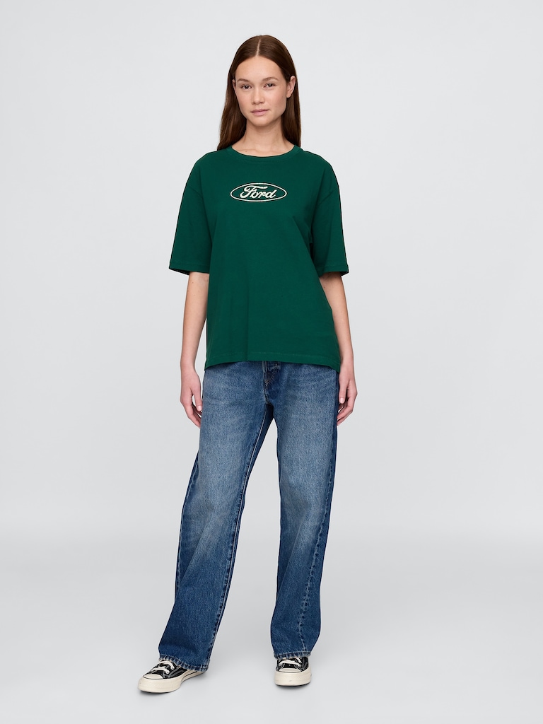 Heavyweight Ford Graphic Crop T-Shirt