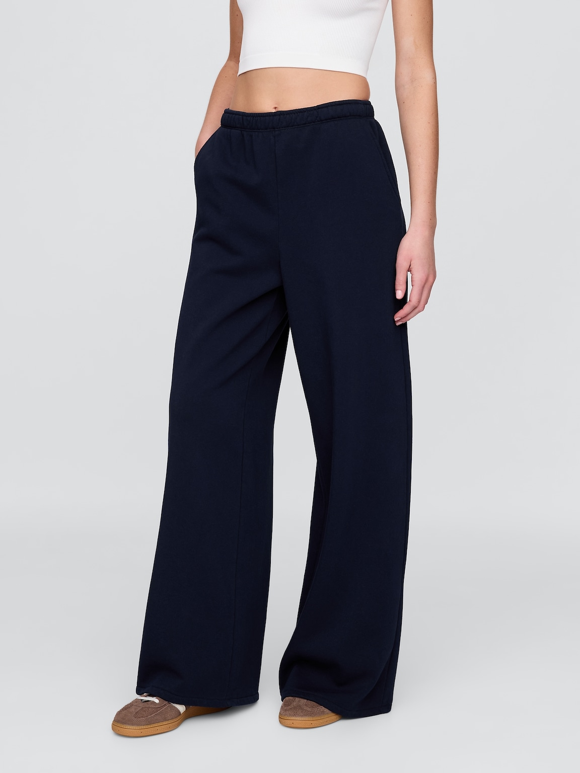 VintageSoft Baggy Wide-Leg Sweatpants