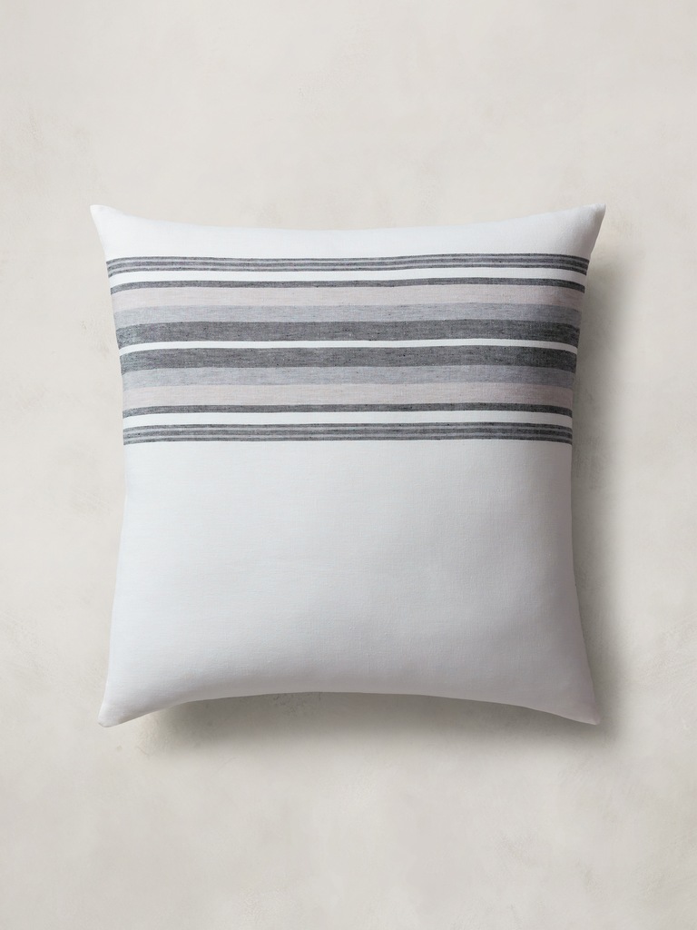 Multi-Stripe Linen Shams