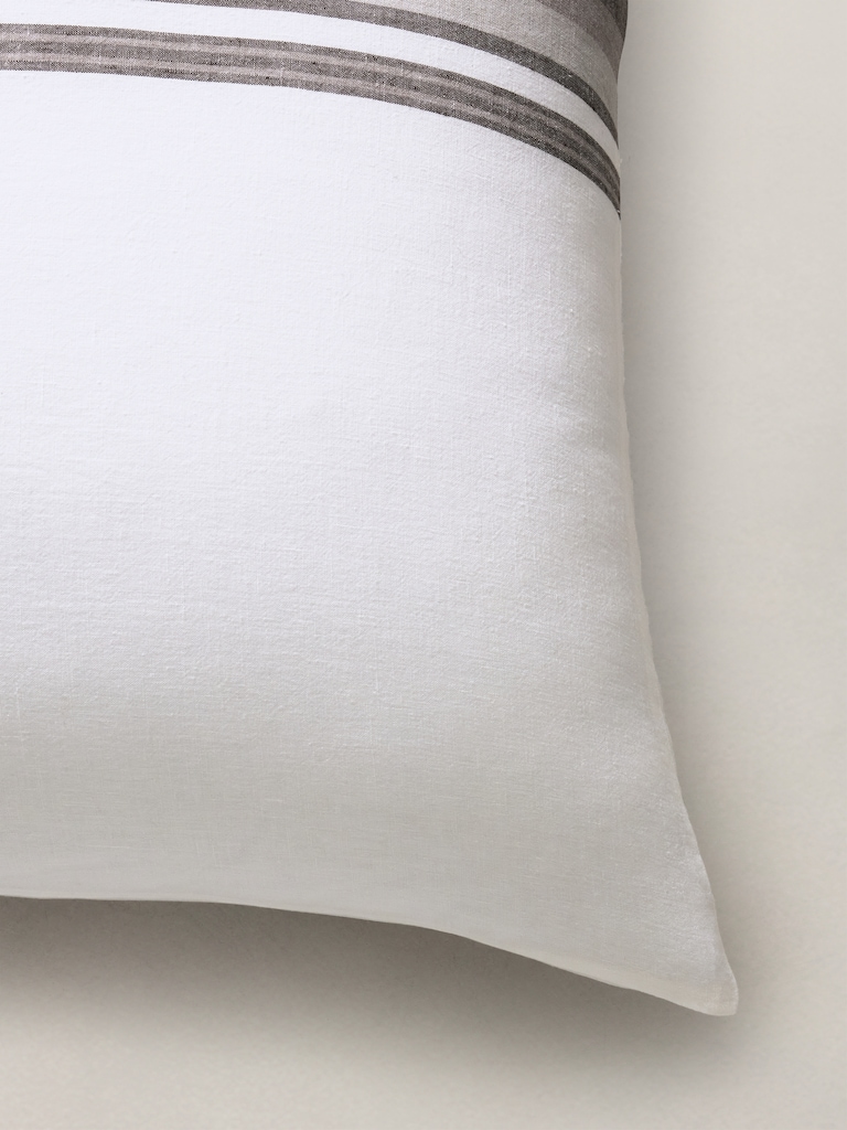 Multi-Stripe Linen Shams