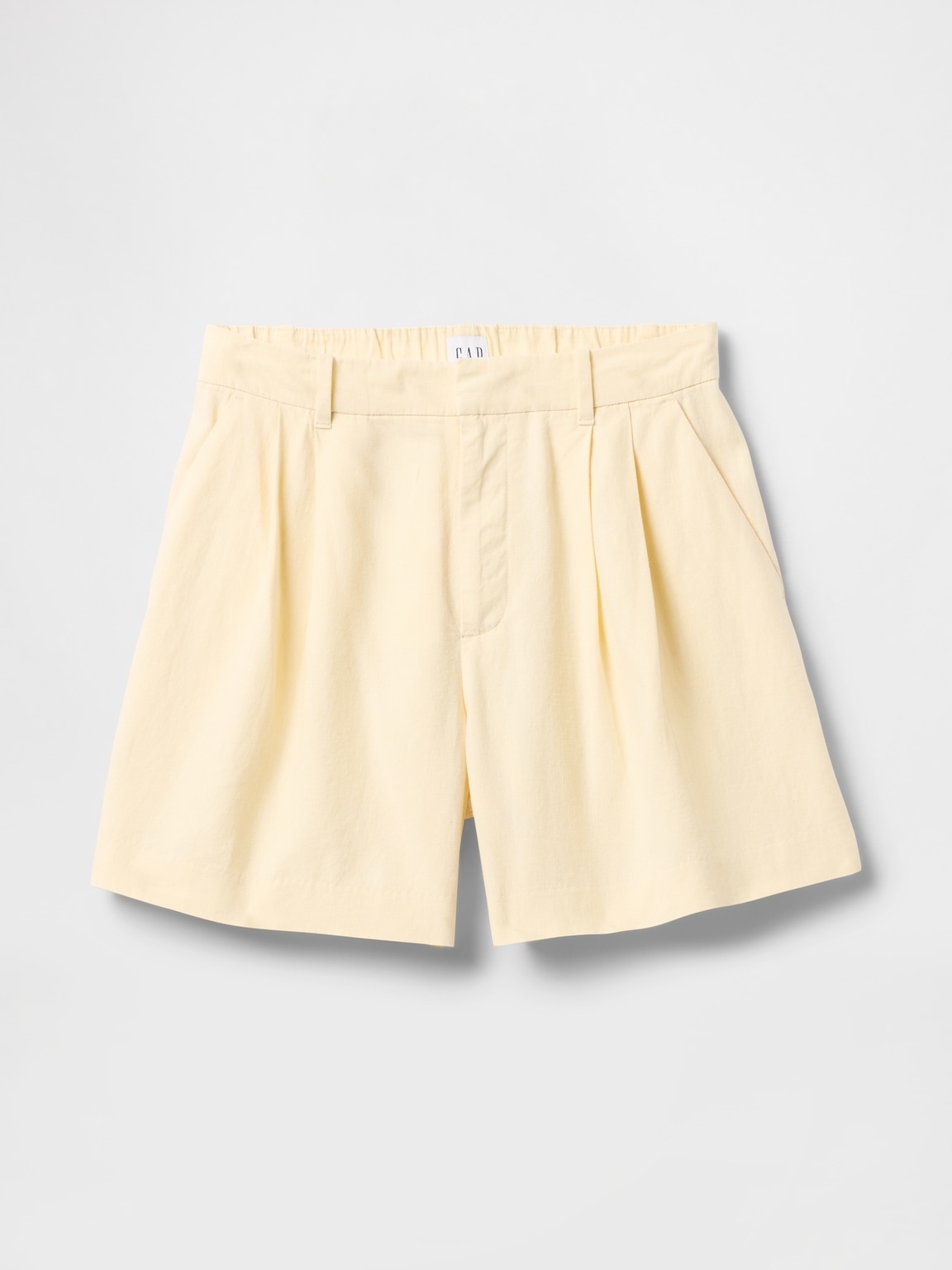 365 High Rise Linen-Blend Shorts