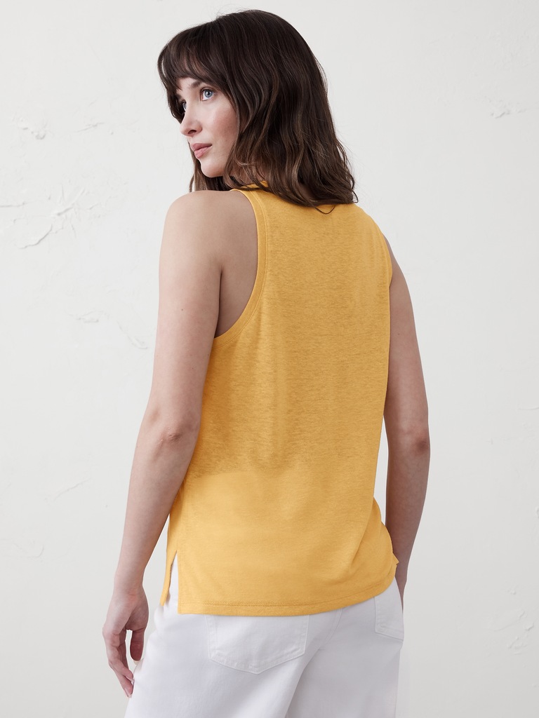 Linen-Blend Tank