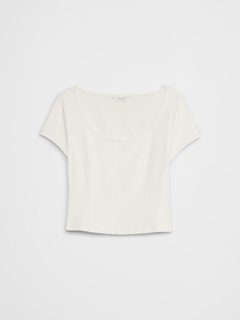 Lightweight Cap-Sleeve Ponte Top