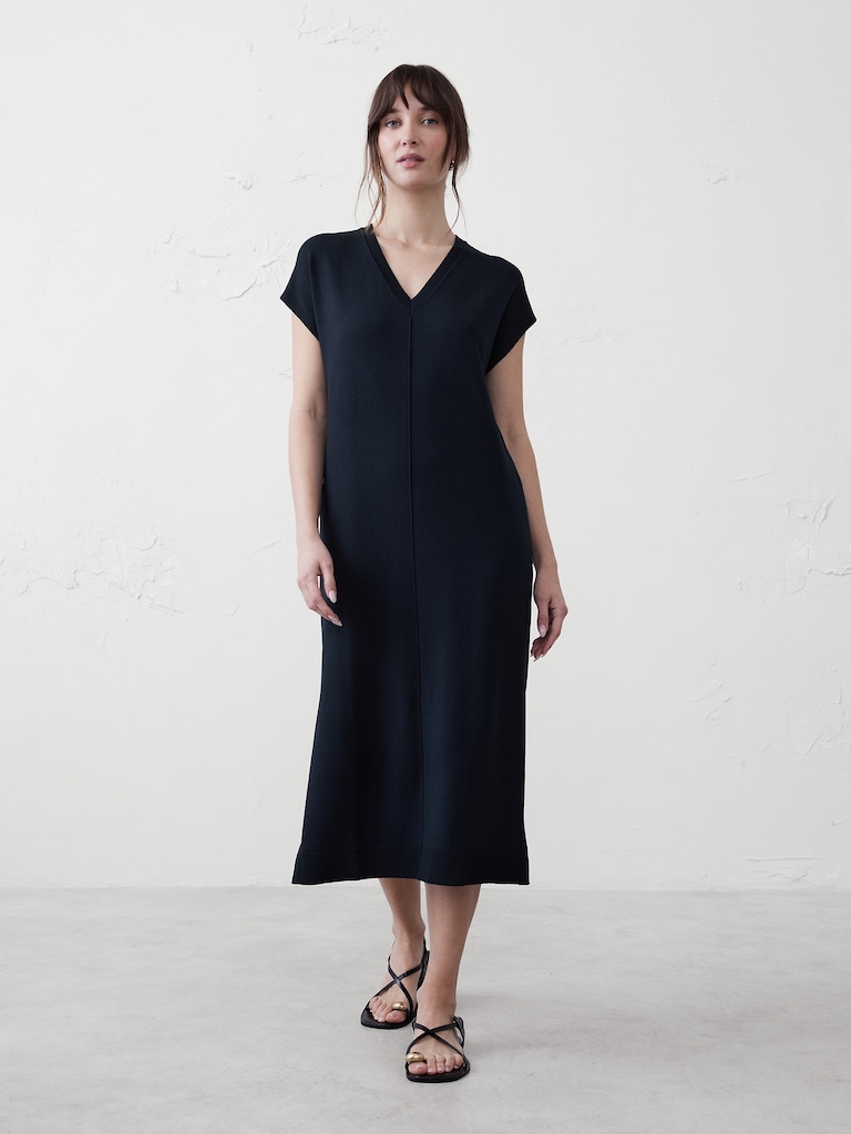 Column Midi Sweater Dress