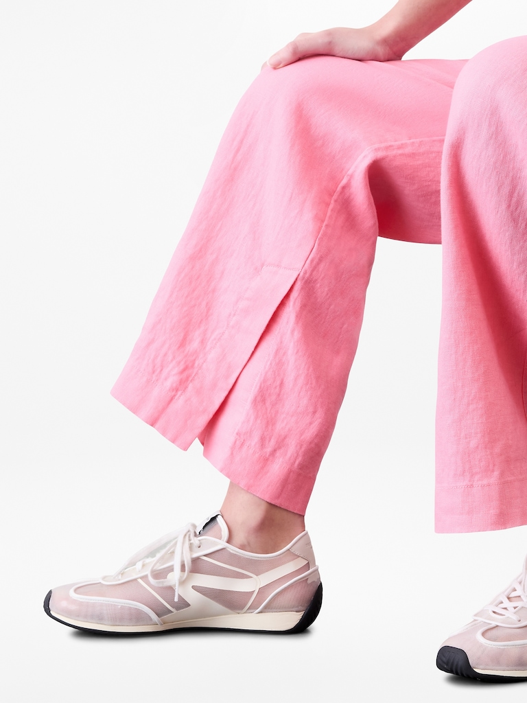 Retreat Linen High Rise Wide Leg Pant