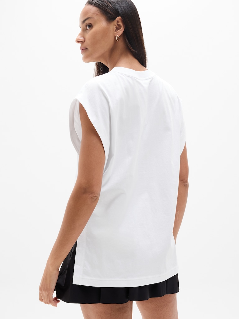 True Cotton Oversized Muscle Tee