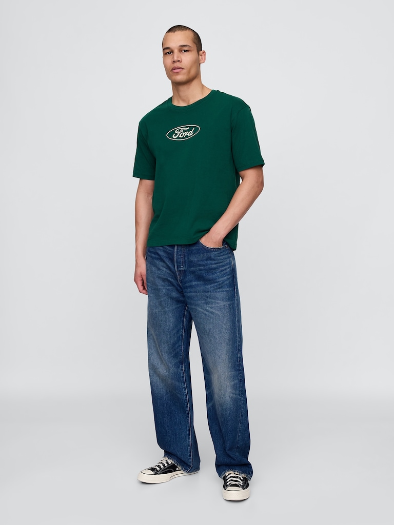 Heavyweight Ford Graphic Crop T-Shirt