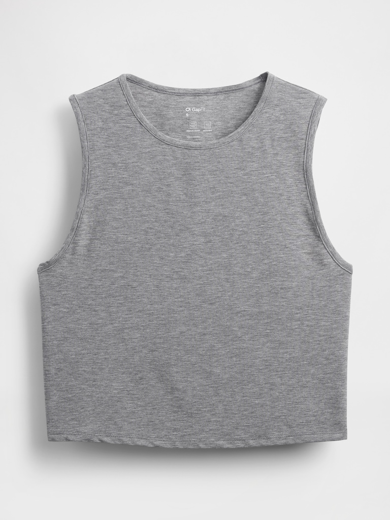 GapFit Breathe Crop Muscle Tank Top
