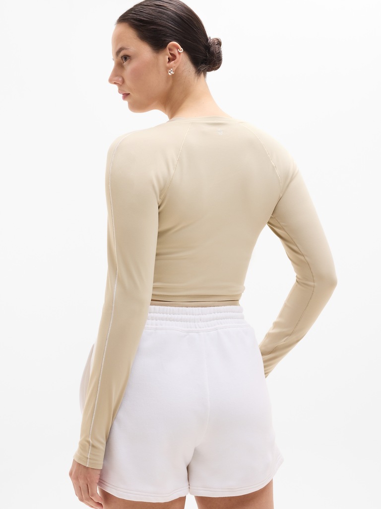 Transcend Contrast Stitch Top