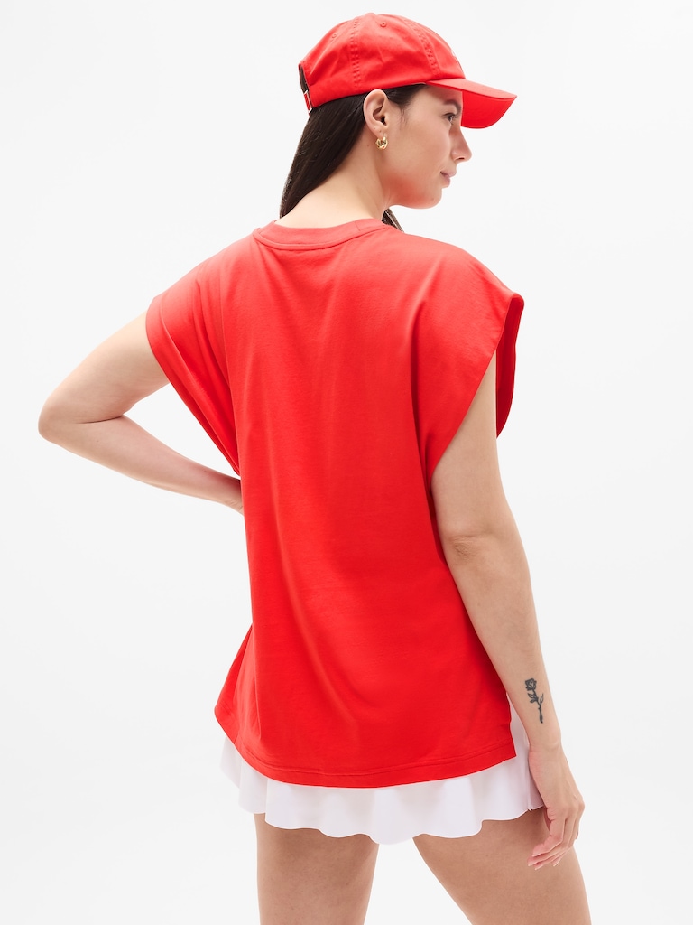 True Cotton Oversized Muscle Tee