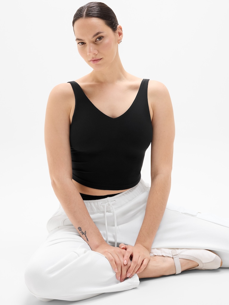 Transcend V-Neck Crop Sports Bra A-C