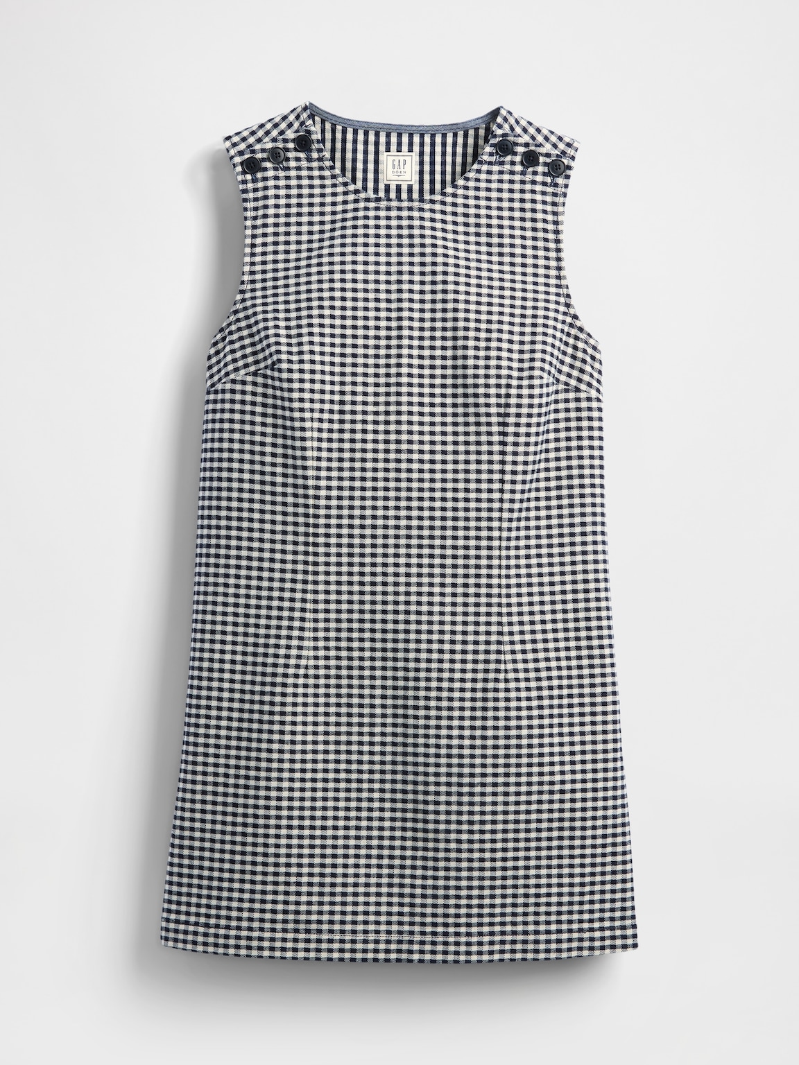 Gap × DÔEN Gingham Denim Mini Dress
