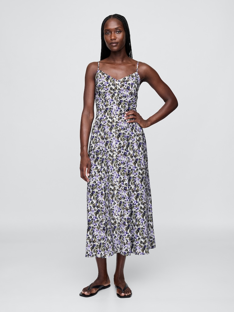 Floral V-Neck Maxi Dress