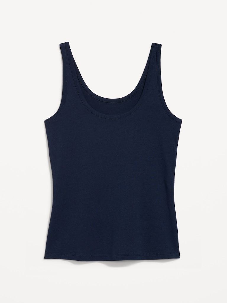 First-Layer Scoop-Neck Tank Top