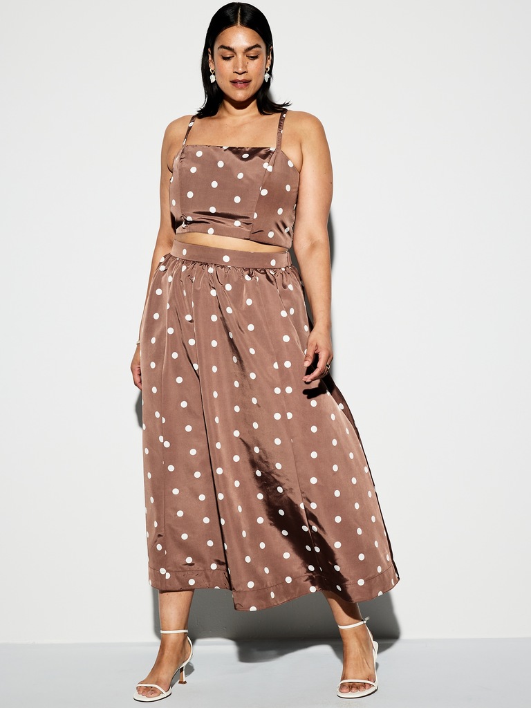 The Occasion by Old Navy High-Waisted Taffeta Midi Skirt