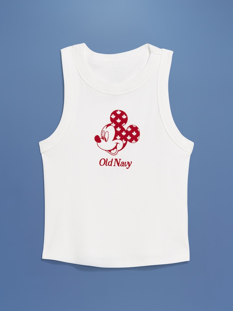 Old Navy x Disney© Mickey Mouse Snug Logo Graphic Flag Tank Top