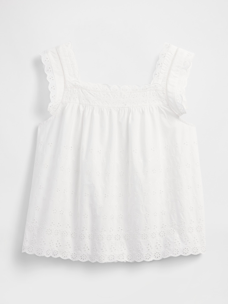 Gap × DÔEN Eyelet Top