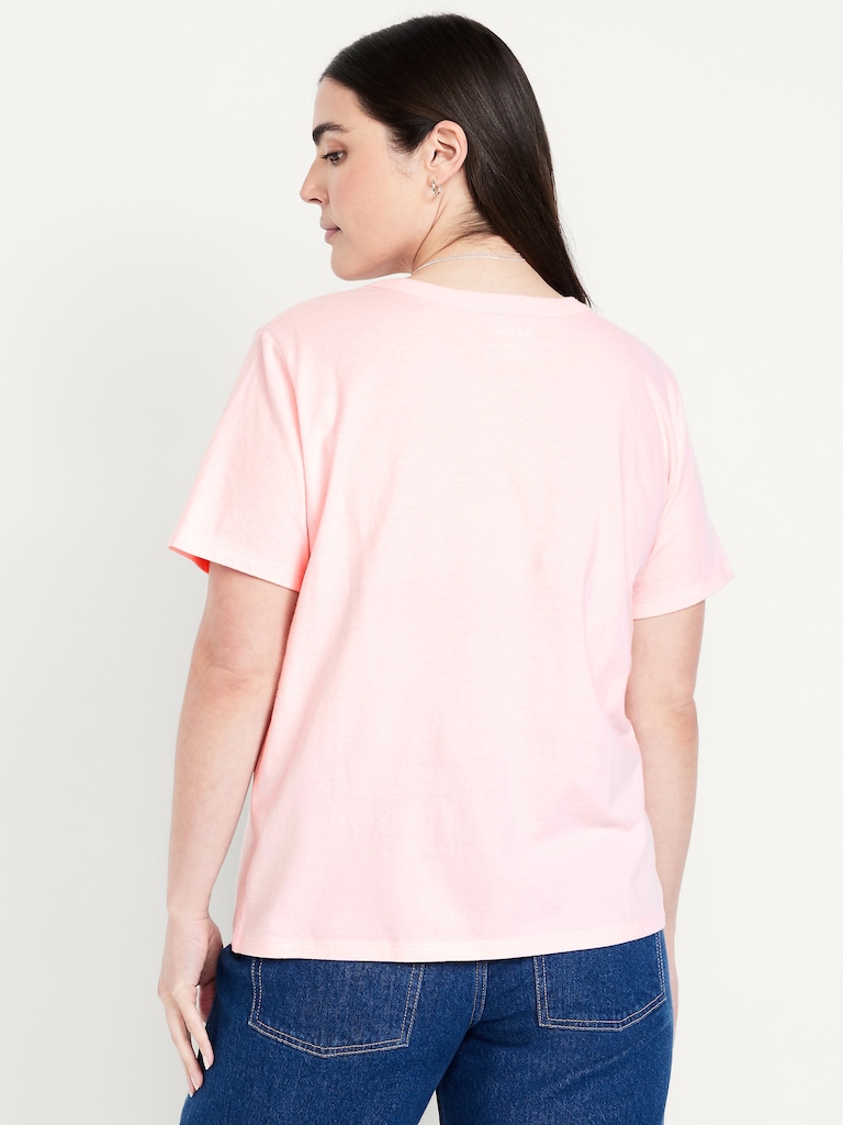 T-shirt passe-partout ras du cou à imprimé