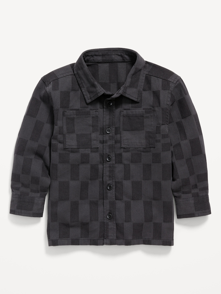 Long-Sleeve Twill Pocket Shirt for Toddler Boys