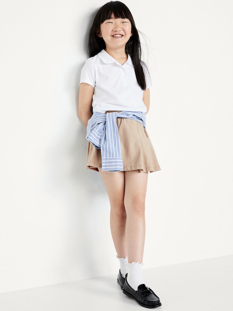 High-Waisted PowerChill Pleated Performance Skort for Girls