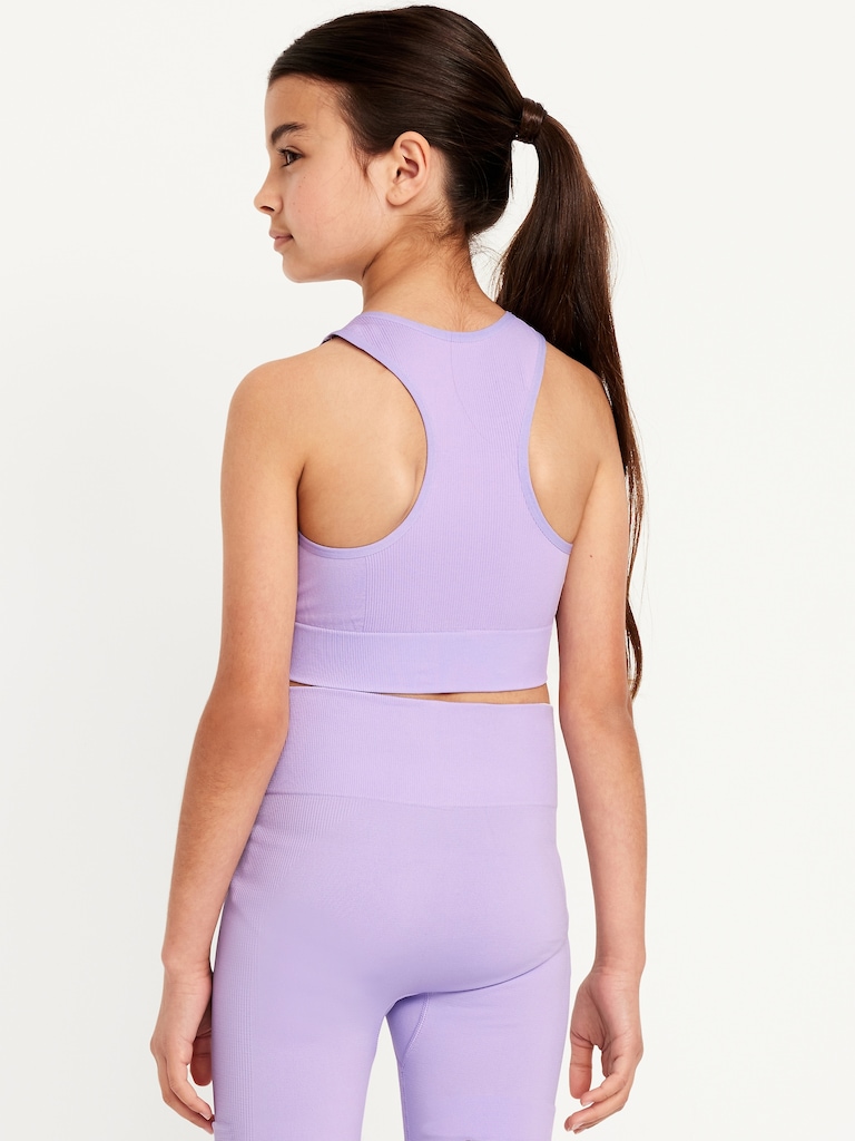 Fitted Seamless Performance Bra for Girls