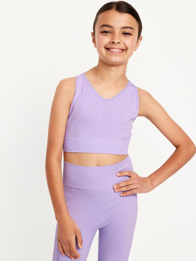 Fitted Seamless Performance Bra for Girls