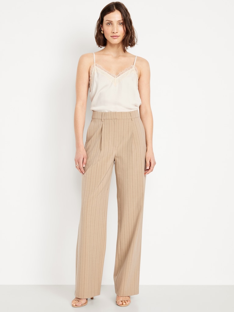 Extra High-Waisted Taylor Wide-Leg Trouser Pants