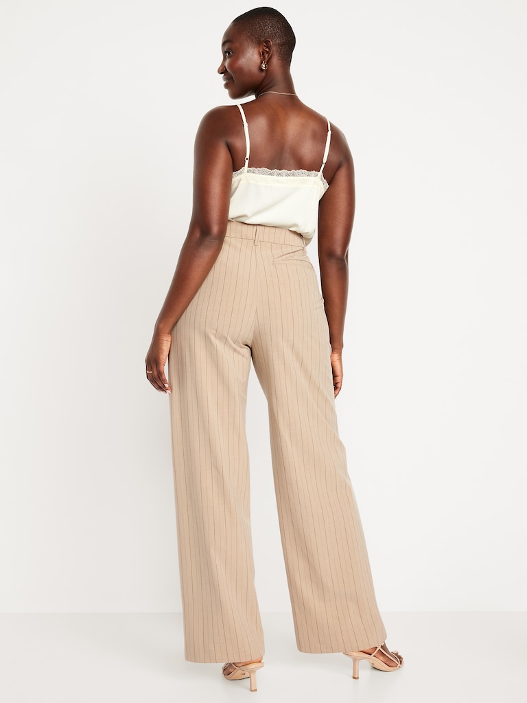Extra High-Waisted Taylor Wide-Leg Trouser Pants