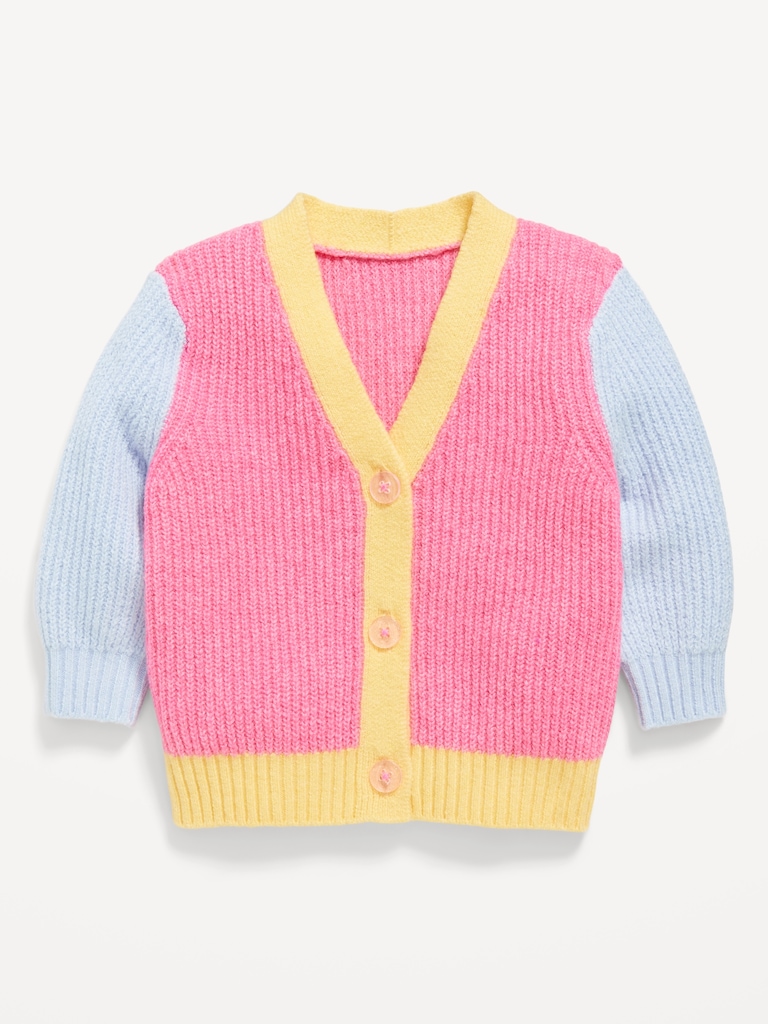 SoSoft Color-Block Cardigan Sweater for Baby