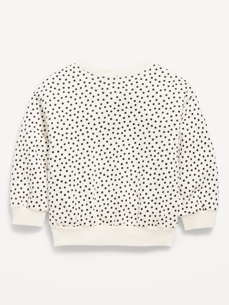 Printed Long-Sleeve Logo-Graphic Sweatshirt for Toddler Girls