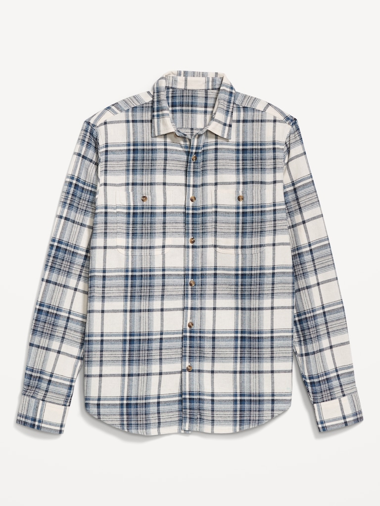 Plaid Flannel Pocket Shirt