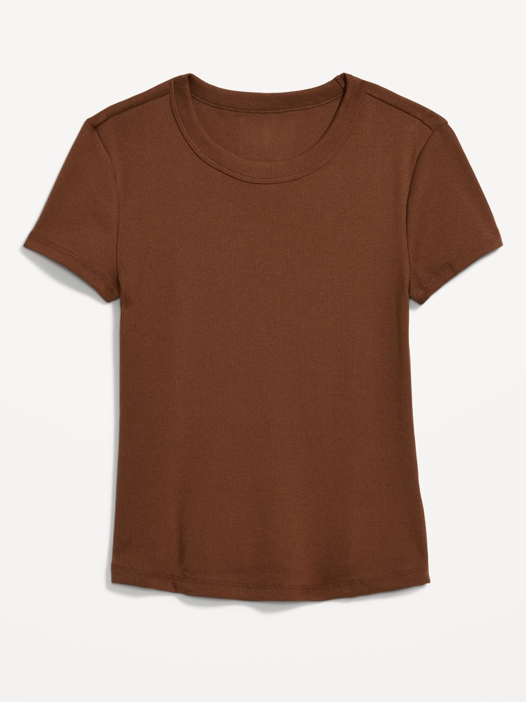 T-shirt court moulant