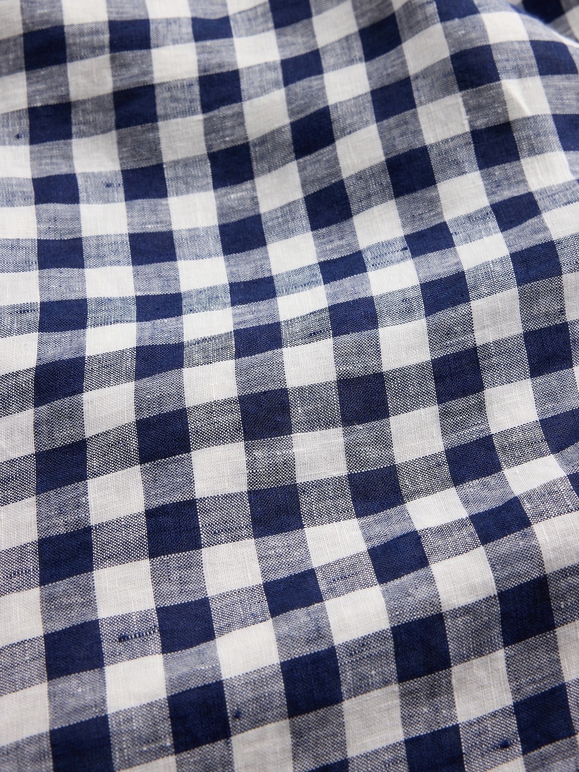 Gap × DÔEN 100% Linen Gingham Midi Dress