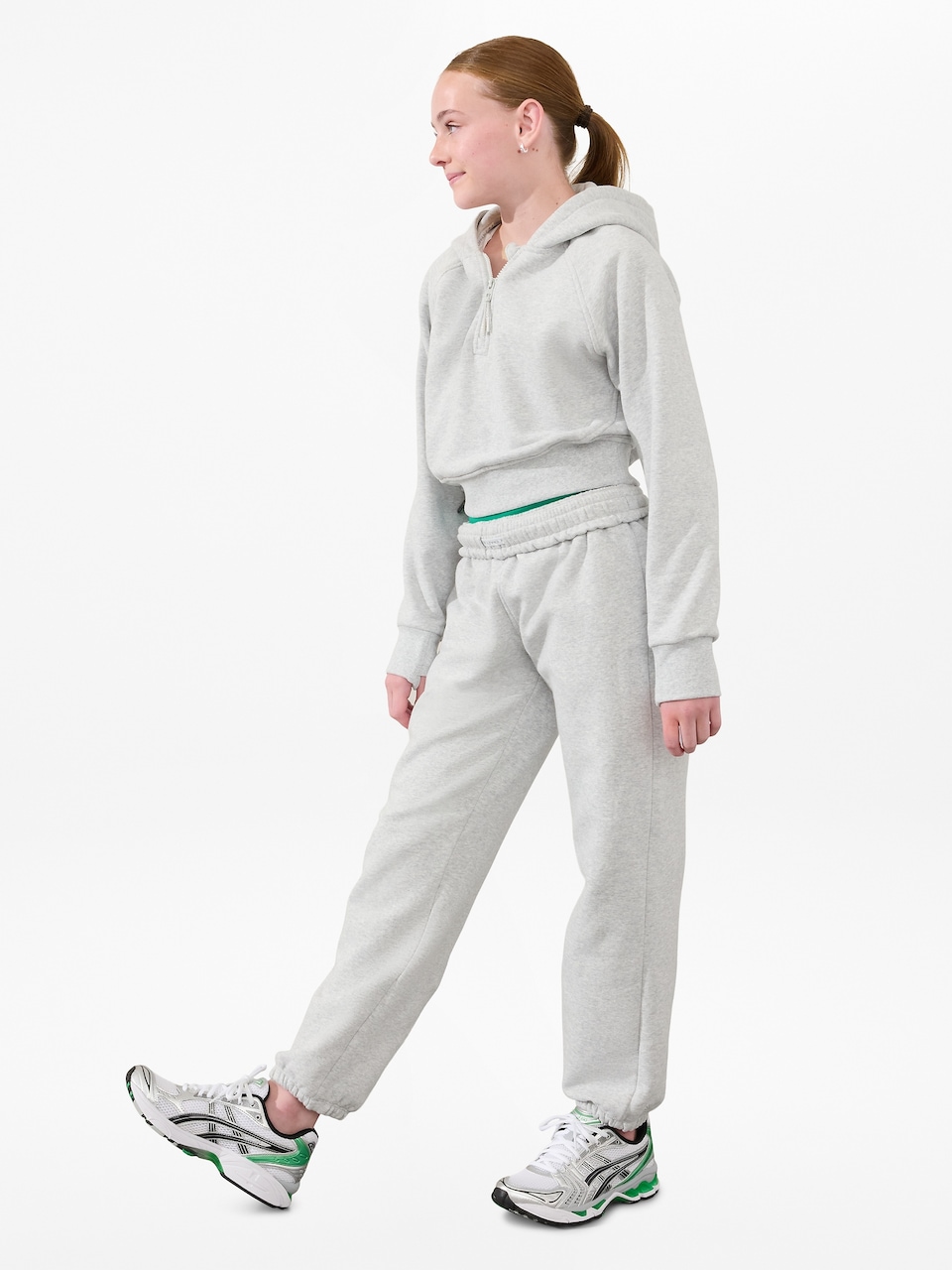 Athleta Girl All Day Half Zip Hoodie